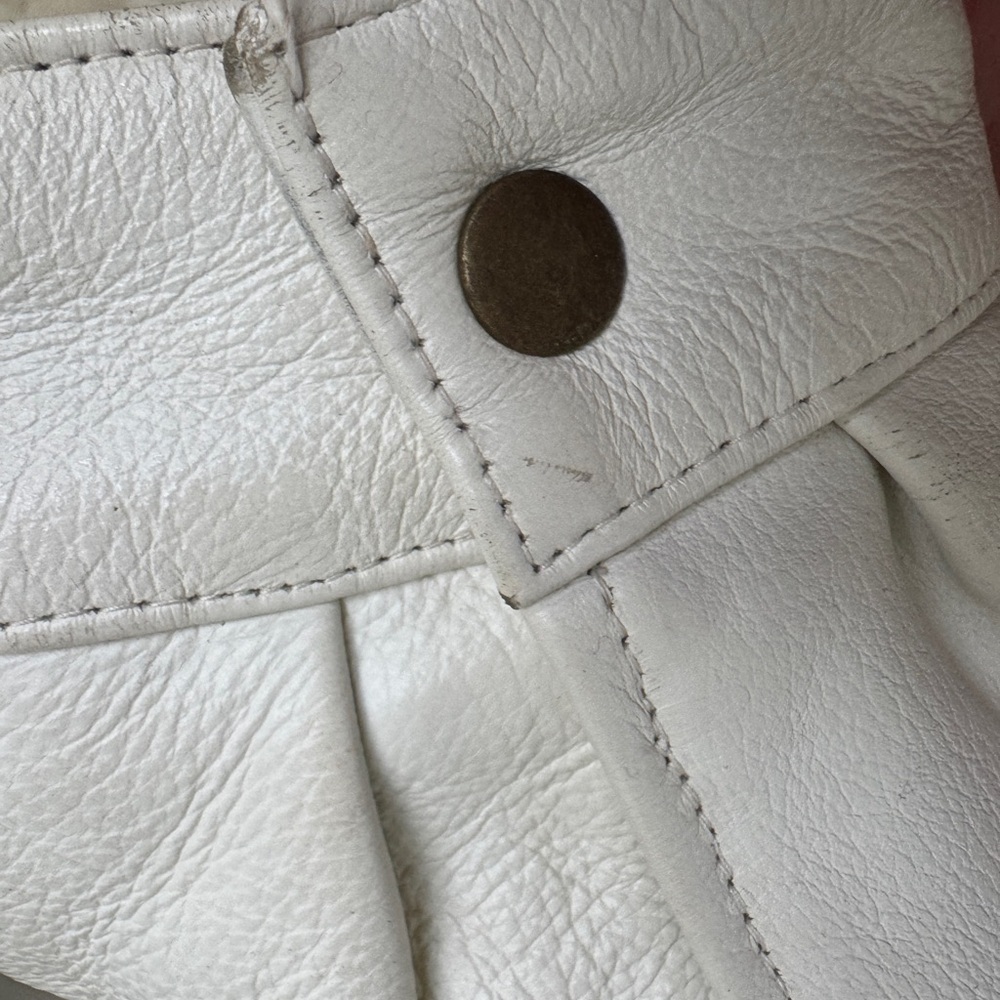 🎉🎉HP🎊🎊 Ambition New York Men’s 2XL White Fur Lined Real Leather Coat Jacket - Picture 9 of 11